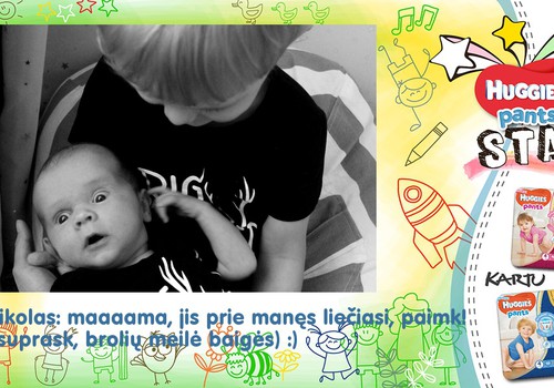 Lukas: Aaaaa! Kas čia mane laiko, mama?!