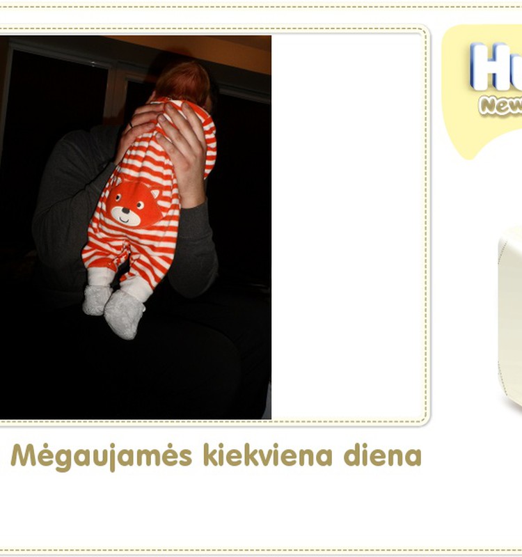 Hubertas auga kartu su Huggies ® Newborn: 16 gyvenimo diena