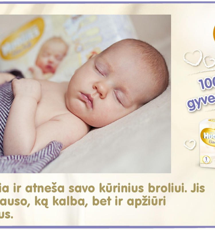 Mažylis auga kartu su Huggies® Elite Soft: 52 diena