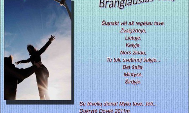 "Foto atvirukai" tam, kas brangiausia... 