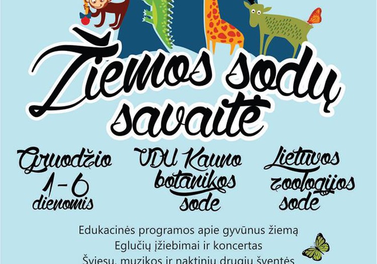 „Žiemos sodų savaitė": nuo pasakų su gyvūnais iki naktinių drugių šventės