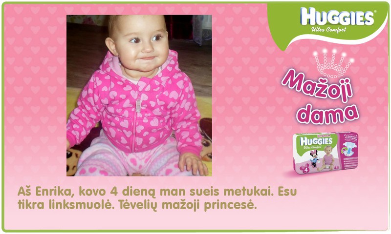 Mano mažoji damutė Enrika.