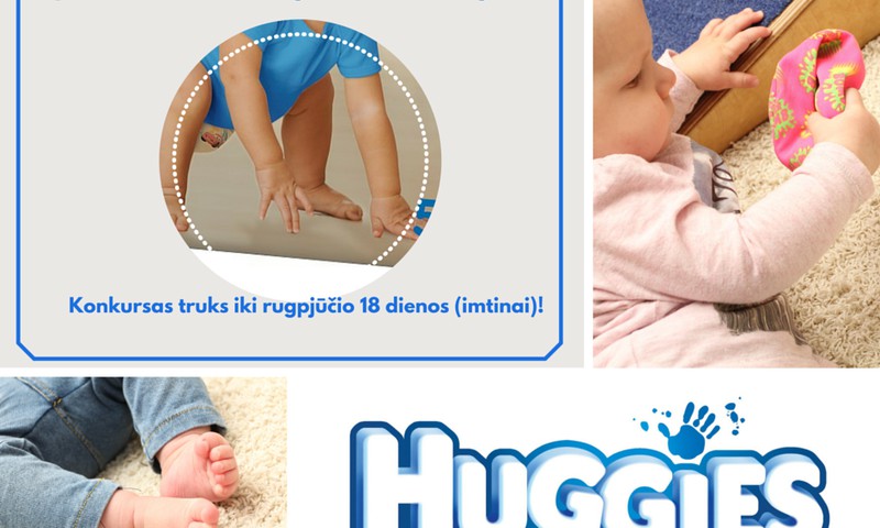 PASKUTINĖ DIENA išspręsti rebusą ir gauti mėgstamiausią Huggies@ pakuotę!