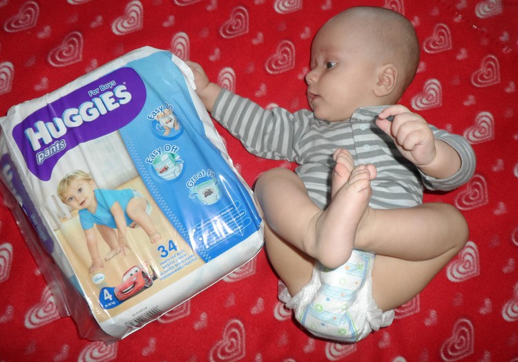 Iš 3 į 4 su Huggies pants berniukams