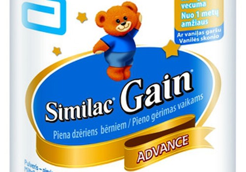 AKCIJA: Similac Gain Advance pieno gėrimas - 2 už 1 kainą!