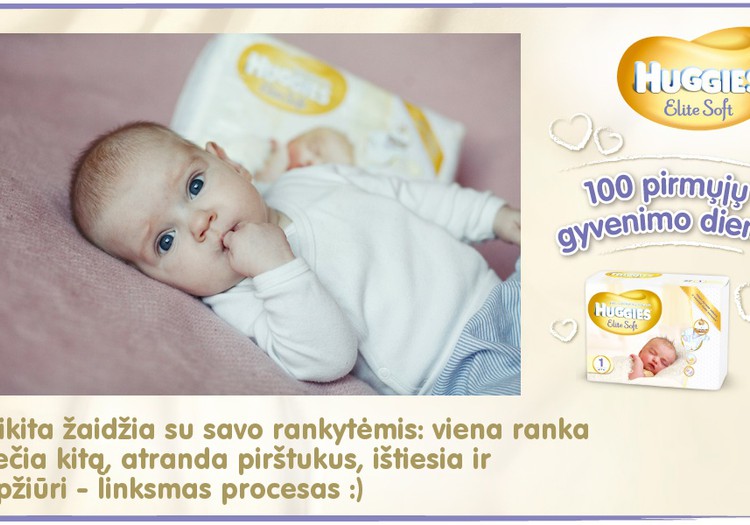 Mažylis auga kartu su Huggies® Elite Soft: 87 diena