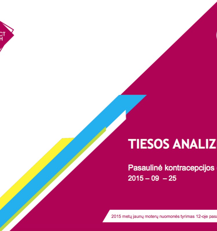 Tyrimas: tik 1 iš 10 lietuvių apie šiuolaikinę kontracepciją sužino iš ginekologo