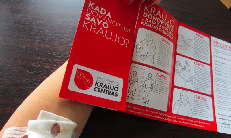 Pirmą kartą tapau kraujo donore