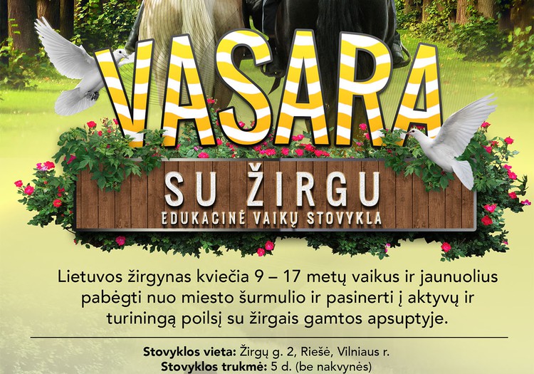Vaikus kviečia stovykla „Vasara su žirgu“