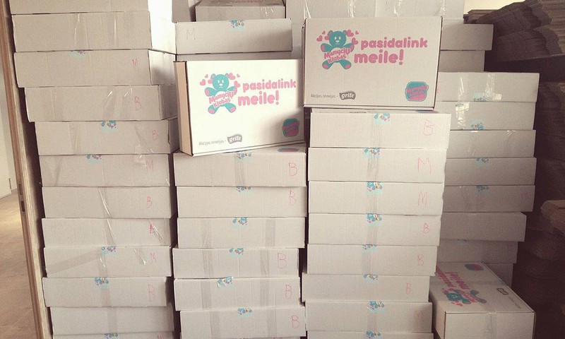 Akcija "Pasidalink meile": Supakuota per 200 kraitelio dėžių