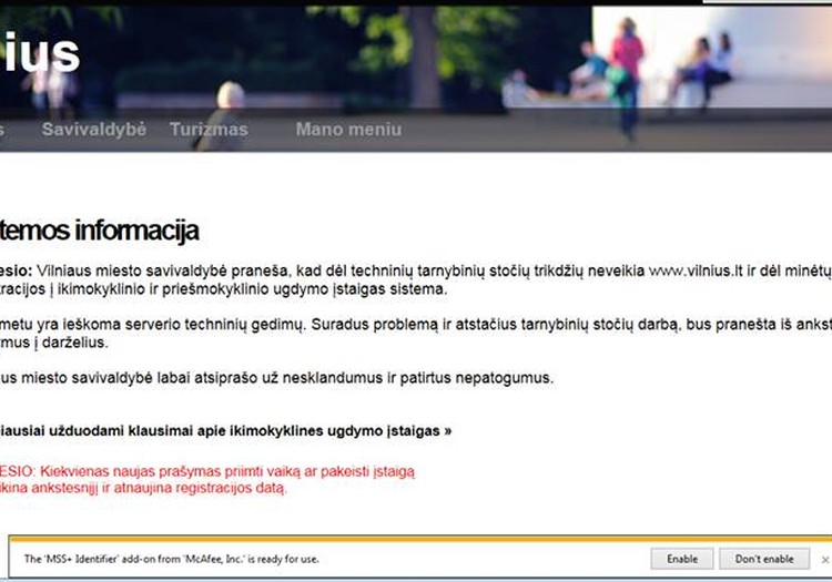 Tik prasidėjusi "užlūžo" registracija į darželius Vilniuje