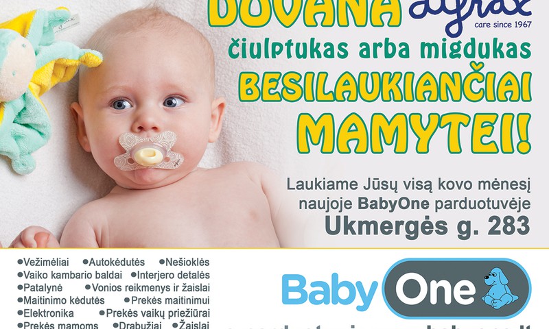 Naujoje BABYONE prekių vaikams parduotuvėje Vilniuje - visą kovą dovanos besilaukiančioms mamytėms!