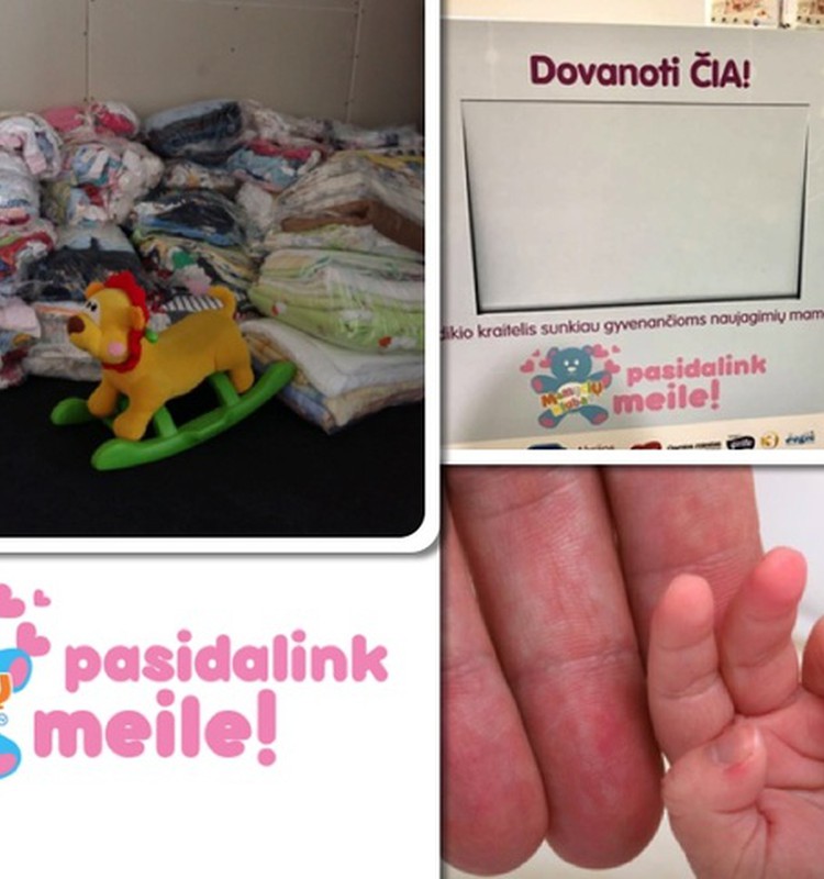 "Pasidalink meile": Atneškite išaugtą kūdikio kraitelį ir prisidėkite prie akcijos!