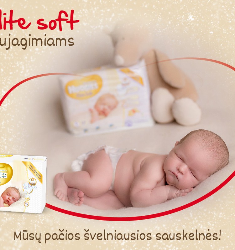 Huggies@ Elite Soft - mūsų pačios švelniausios sauskelnės