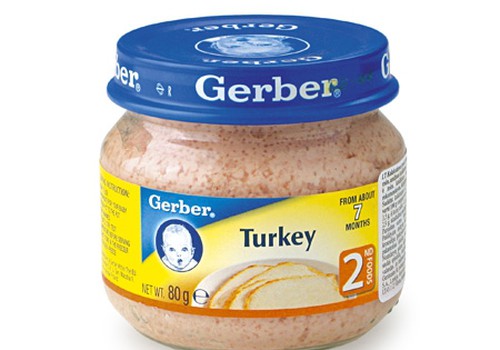  Gerber kalakutienos tyrelė nuo 7 mėnesių