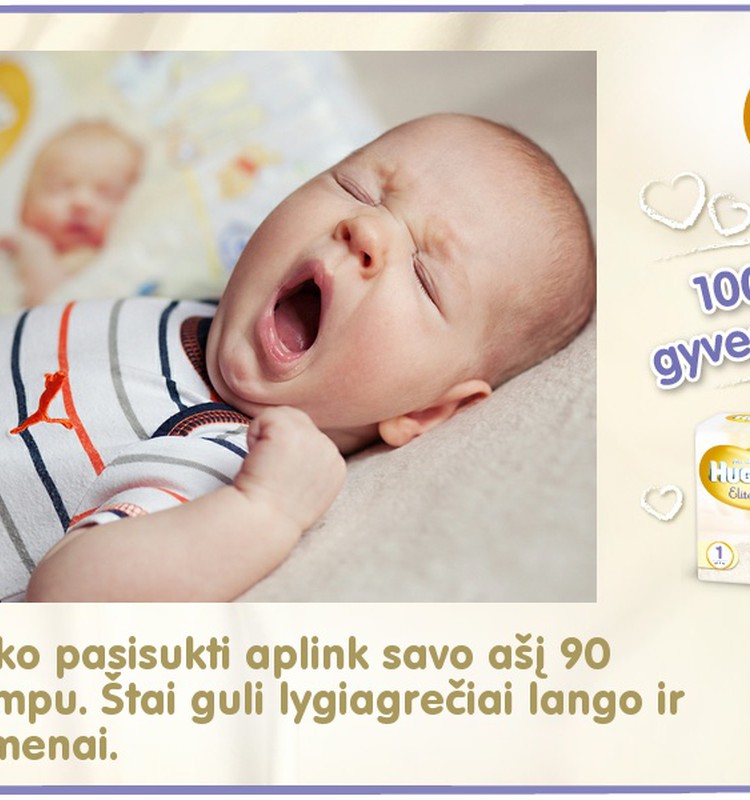 Mažylis auga kartu su Huggies® Elite Soft: 57 diena