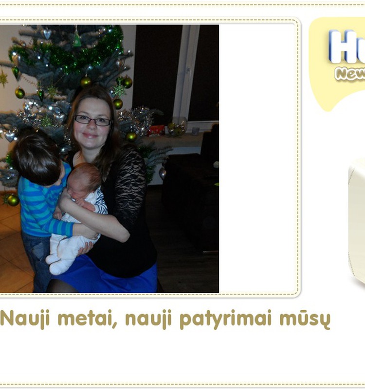 Hubertas auga kartu su Huggies ® Newborn: 12 gyvenimo diena