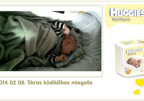Hubertas auga kartu su Huggies ® Newborn: 49 gyvenimo diena