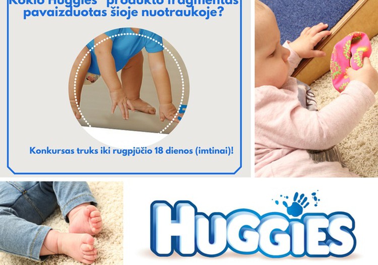 Už teisingą REBUSO atsakymą - Huggies sauskelnės!