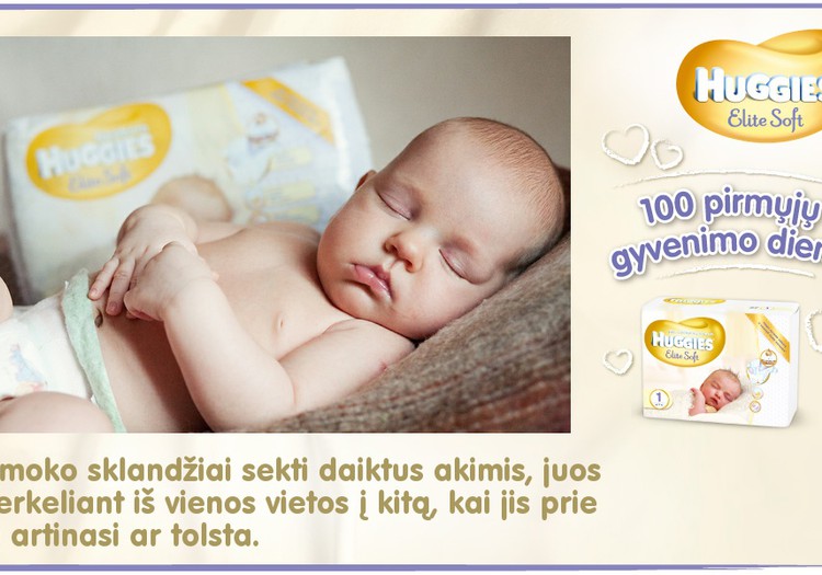 Mažylis auga kartu su Huggies® Elite Soft: 48 diena