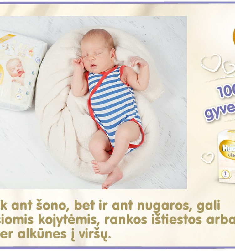 Mažylis auga kartu su Huggies® Elite Soft: 21 diena