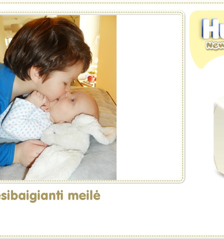 Hubertas auga kartu su Huggies ® Newborn:90 gyvenimo diena