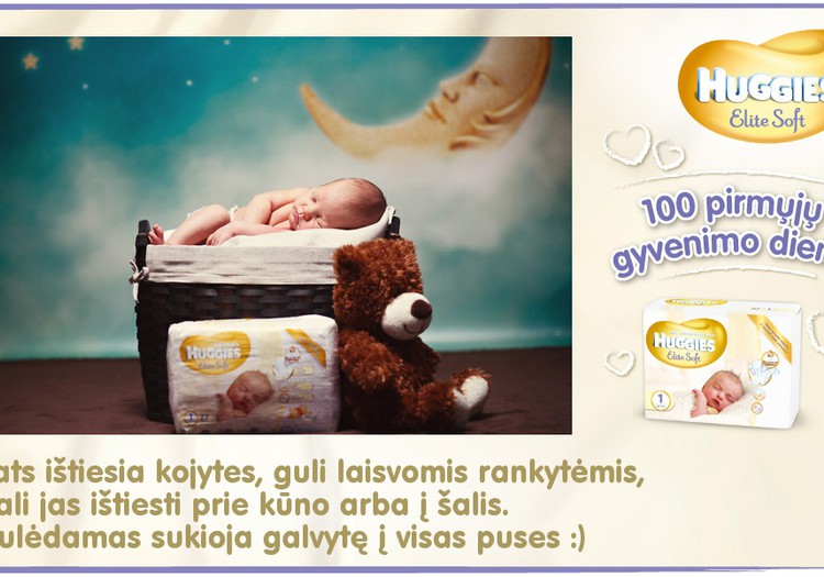 Mažylis auga kartu su Huggies® Elite Soft: 17 diena