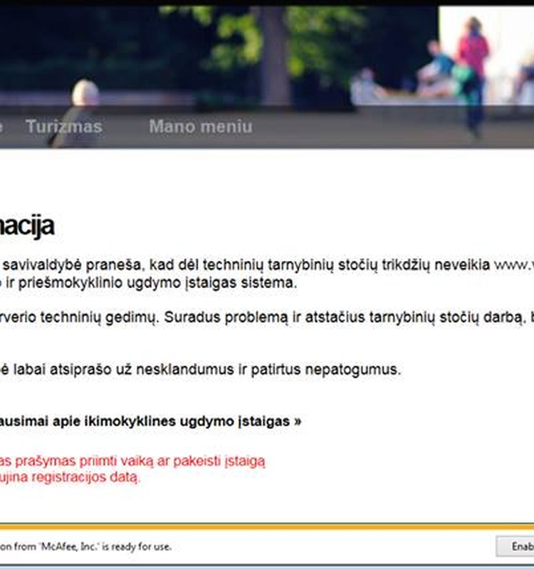 Tik prasidėjusi "užlūžo" registracija į darželius Vilniuje