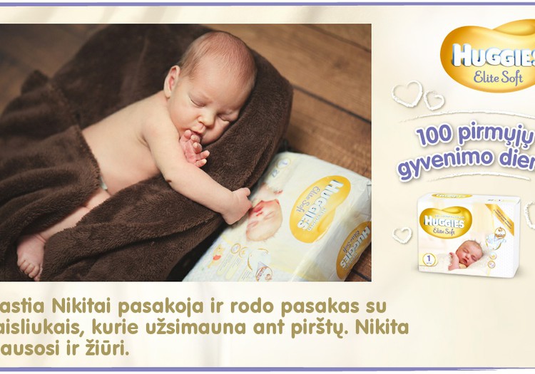 Mažylis auga kartu su Huggies® Elite Soft: 15 diena