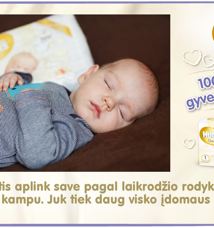 Mažylis auga kartu su Huggies® Elite Soft: 66 diena