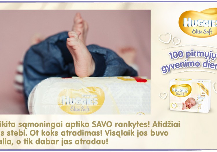 Mažylis auga kartu su Huggies® Elite Soft: 85 diena