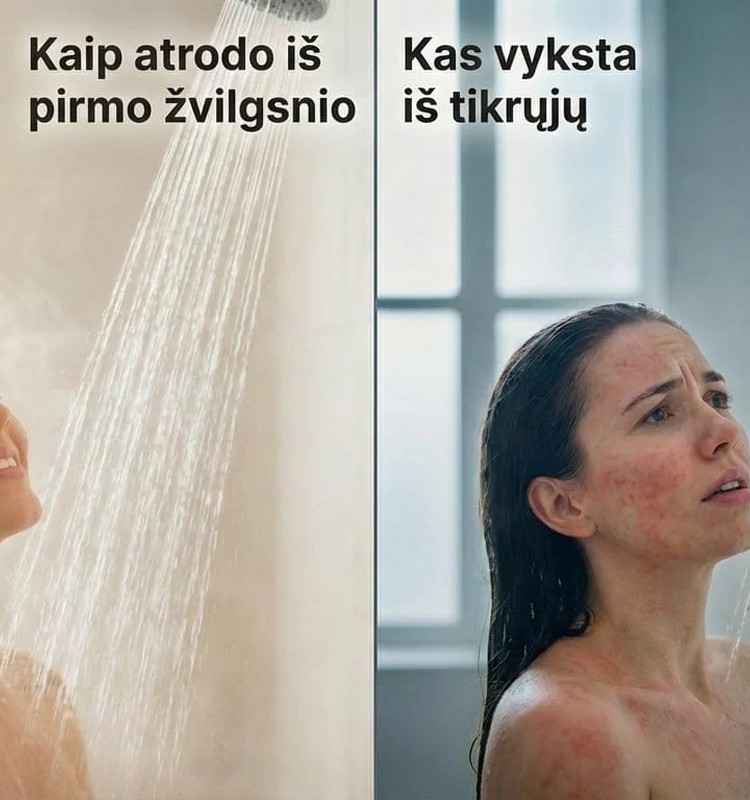 Kaip kasdienis dušas veikia mūsų odą ir plaukus?