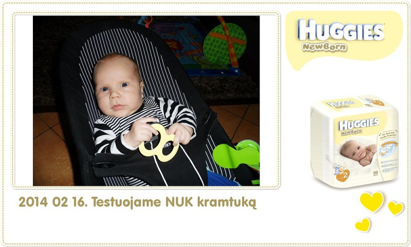 Hubertas auga kartu su Huggies ® Newborn: 57 gyvenimo diena
