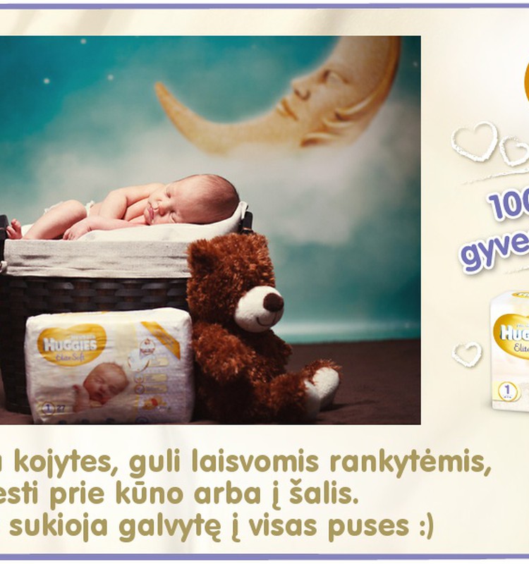 Mažylis auga kartu su Huggies® Elite Soft: 17 diena