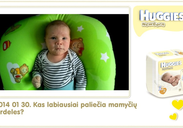 Hubertas auga kartu su Huggies ® Newborn: 40 gyvenimo diena