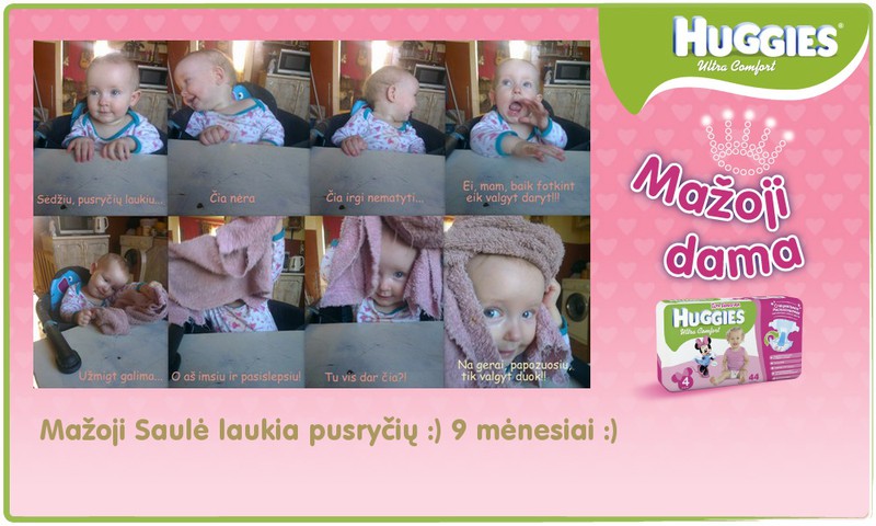 Mažoji Saulė laukia pusryčių :) 9 mėnesiai :) 