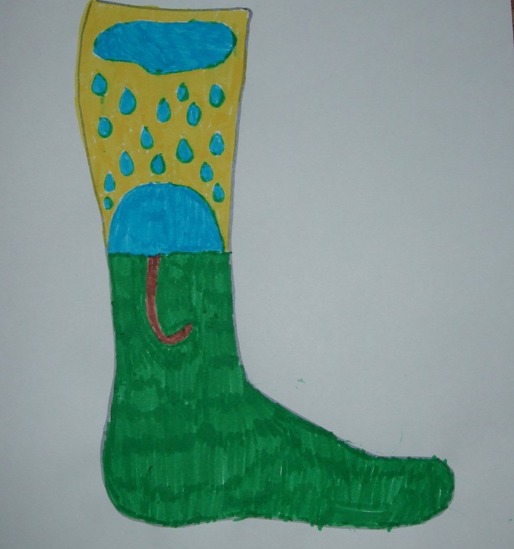 Airidas jau nupiešė savo svajonių kojinytes...