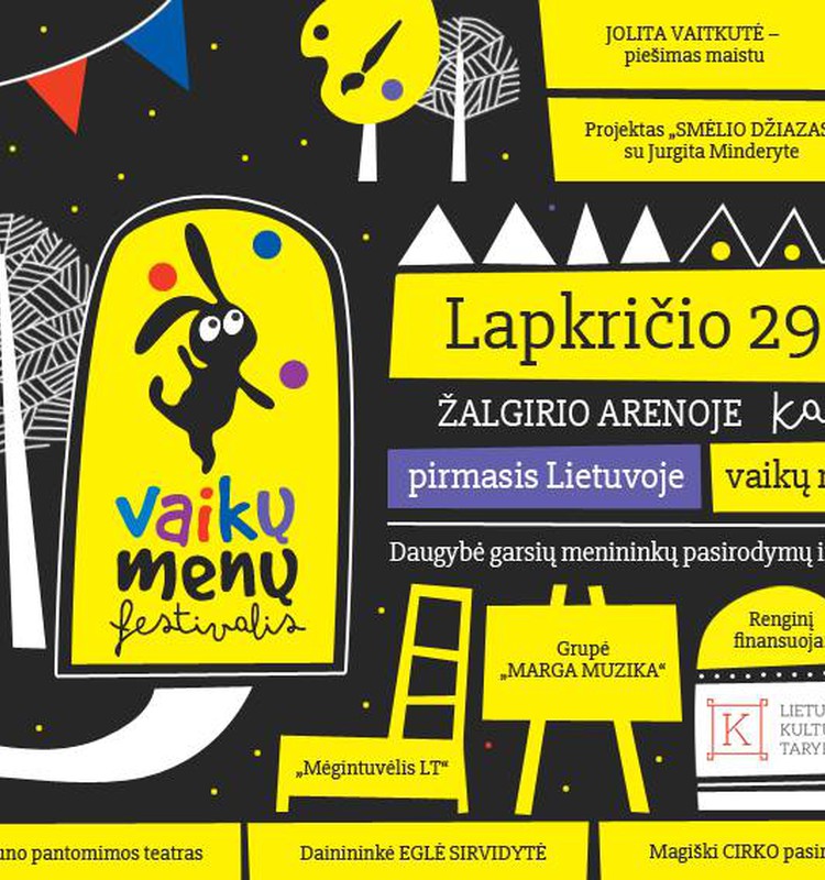 Lapkričio pabaigoje - pirmasis vaikų menų festivalis Kaune