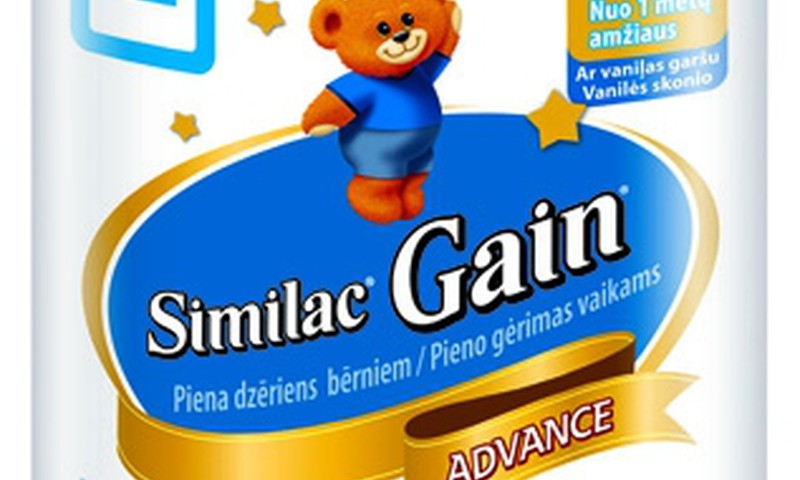AKCIJA: Similac Gain Advance pieno gėrimas - 2 už 1 kainą!