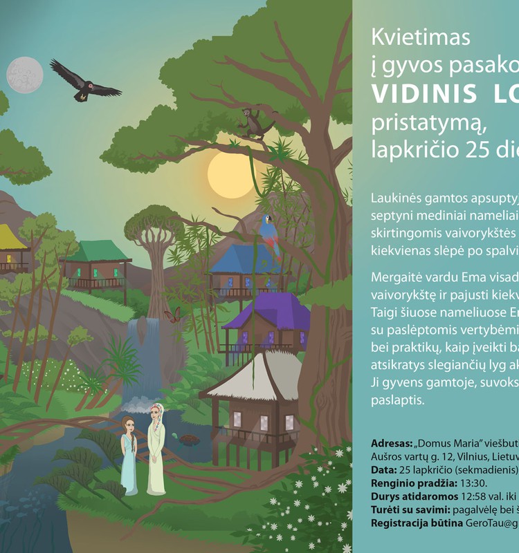 Kvietimas į gyvą pasakos pristatymą Vilniuje, lapkričio 25 dieną