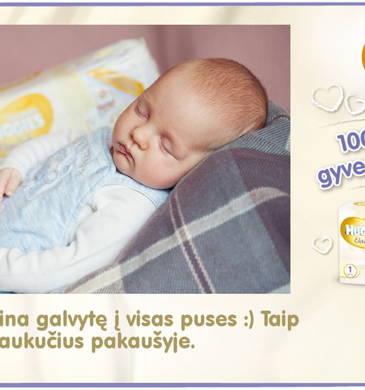 Mažylis auga kartu su Huggies® Elite Soft: 54 diena