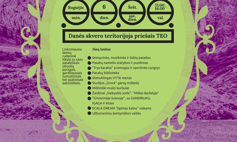 Šeštadienį Klaipėdoje - šeimų diena "Seku, seku pasaką"