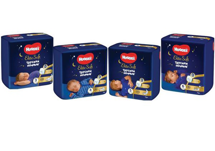NAUJIENA! „Huggies Elite Soft“ naktinės kelnaitės rūpinasi mažylio oda visą naktį!