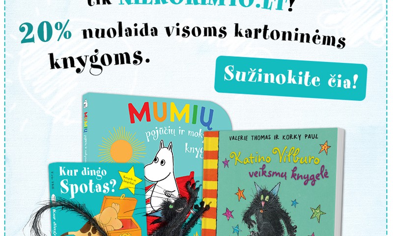 "Nieko rimto" suteikia 20% nuolaidą TIK "Mamyčių klubo" gerbėjams!