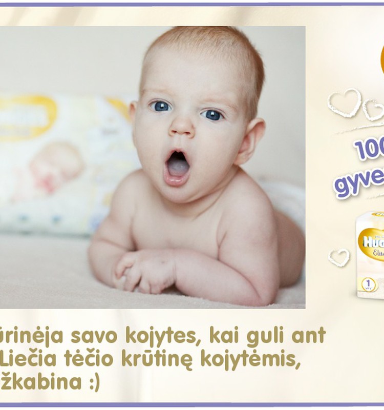 Mažylis auga kartu su Huggies® Elite Soft: 88 diena