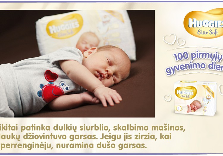 Mažylis auga kartu su Huggies® Elite Soft: 26 diena