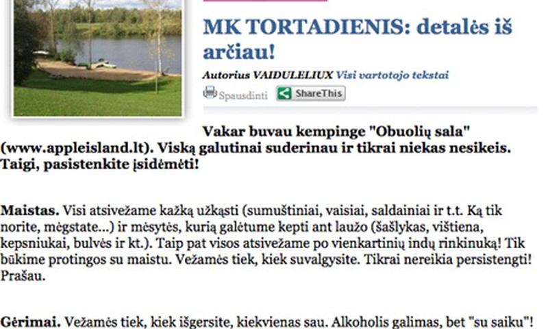 Dar DVI NAUJOVĖS MK portale!