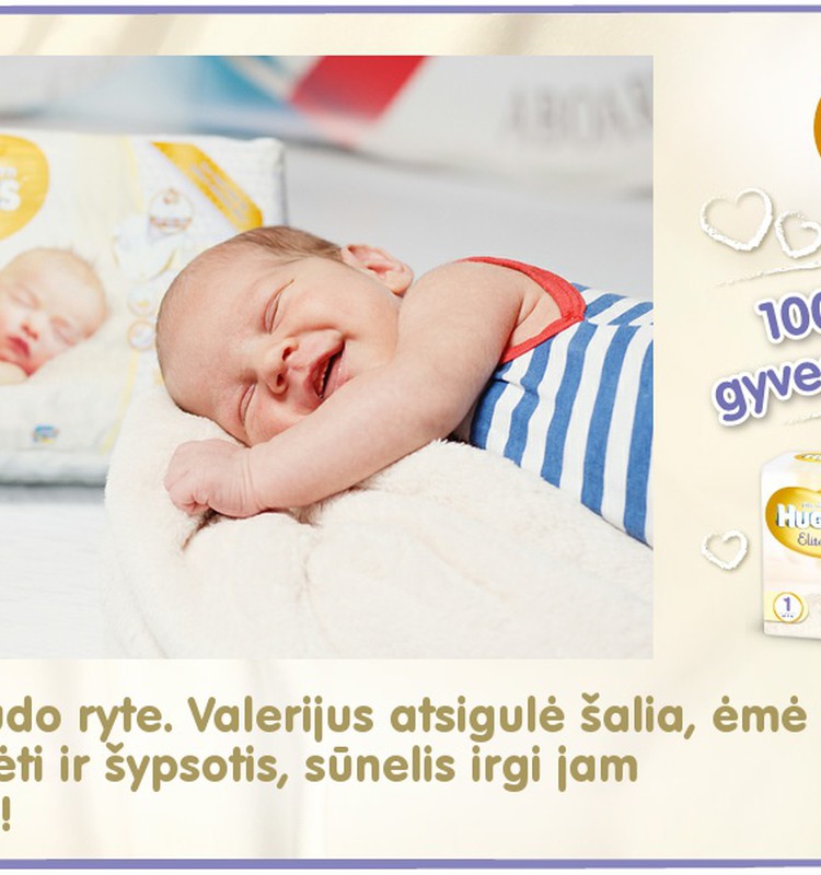 Mažylis auga kartu su Huggies® Elite Soft: 23 diena