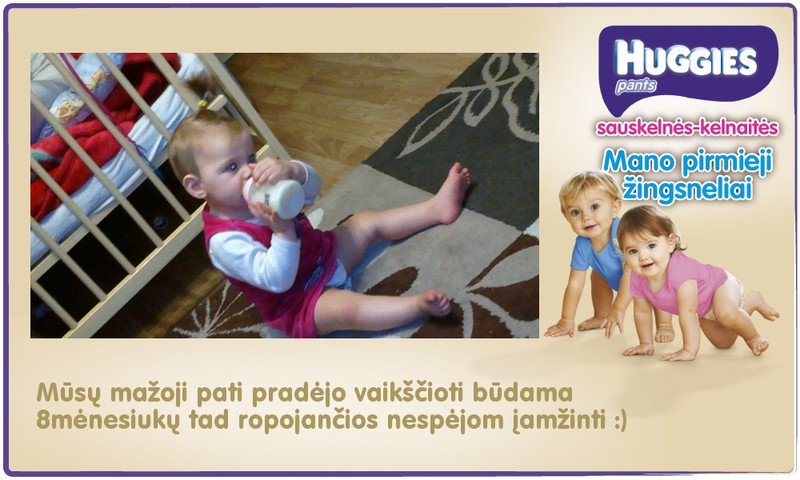 Smiltės pirmieji žingsneliai :)