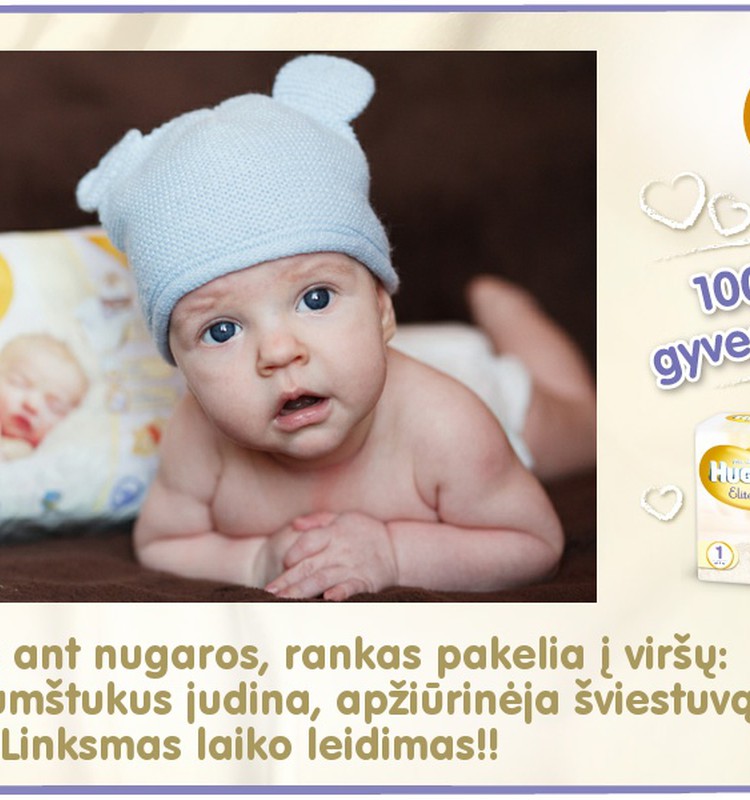 Mažylis auga kartu su Huggies® Elite Soft: 69 diena